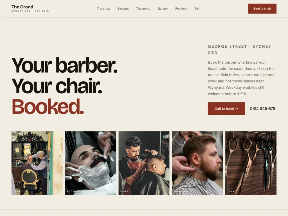 Barbershop template
