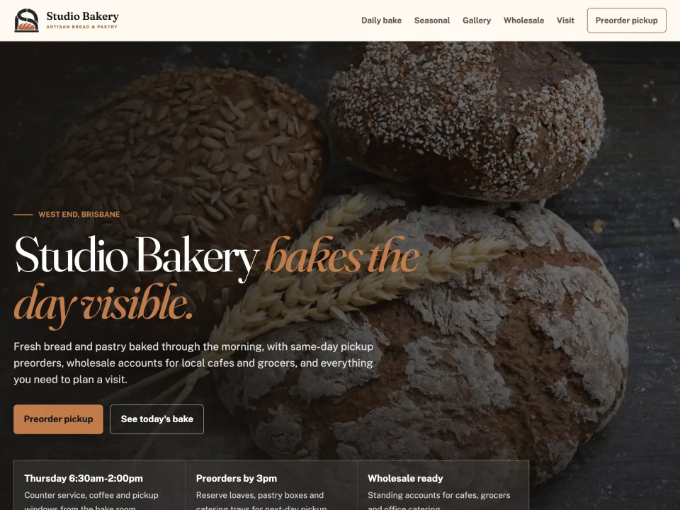 Bakery template